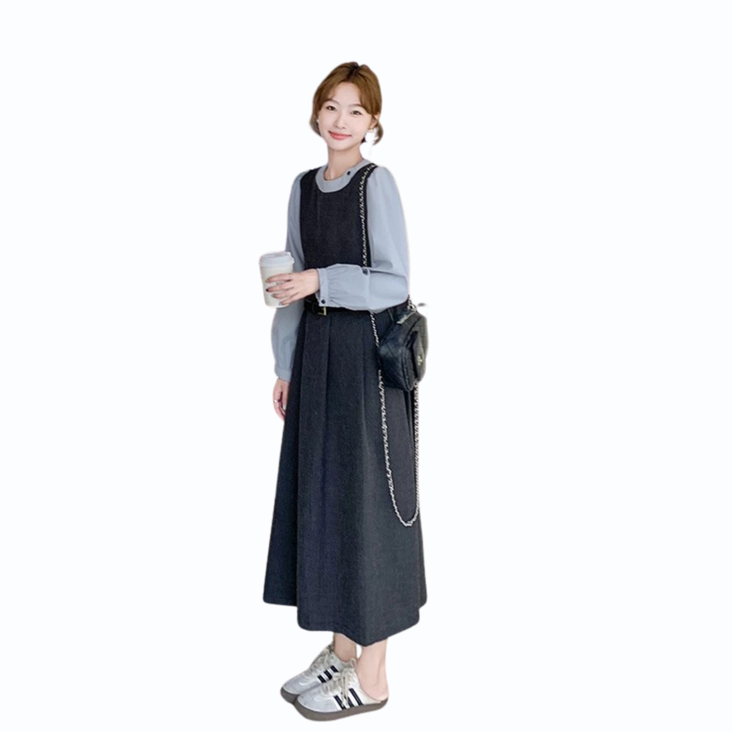 クラシカルレイヤードロングワンピース